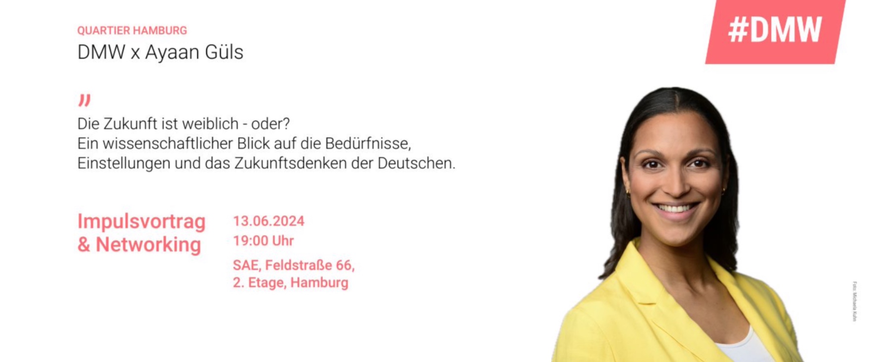 Digital Media Women Hamburg - Flyer für Event